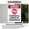 Signmission Chemical Spray In Progress Danger Sign, Vinyl Decal, 7in W x 10in L, 2PK OS-2PACK-DS-D-710-V-2417 - alternate 4